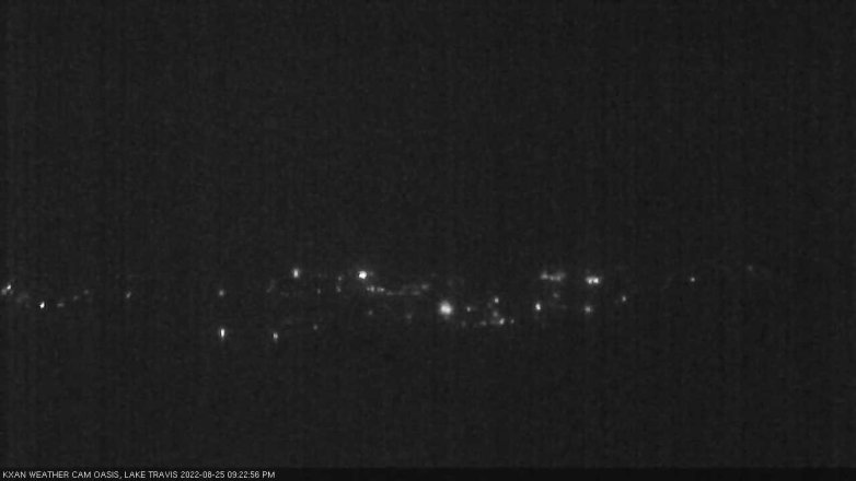 Lake Travis webcam, August 25, 2022 9:25 PM CT