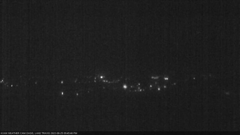 Lake Travis webcam, August 25, 2022 9:45 PM CT
