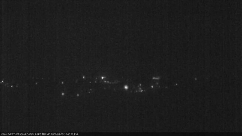 Lake Travis webcam, August 25, 2022 10:45 PM CT