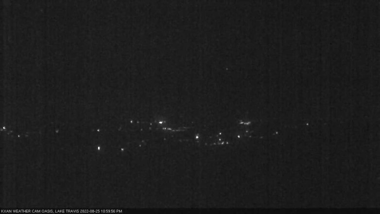 Lake Travis webcam, August 25, 2022 11:00 PM CT