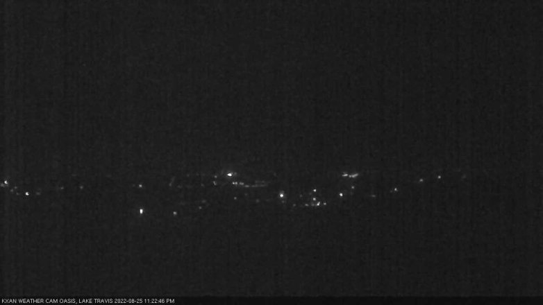 Lake Travis webcam, August 25, 2022 11:25 PM CT