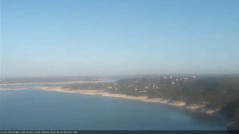 Lake Travis webcam, August 26, 2022 9:00 AM CT