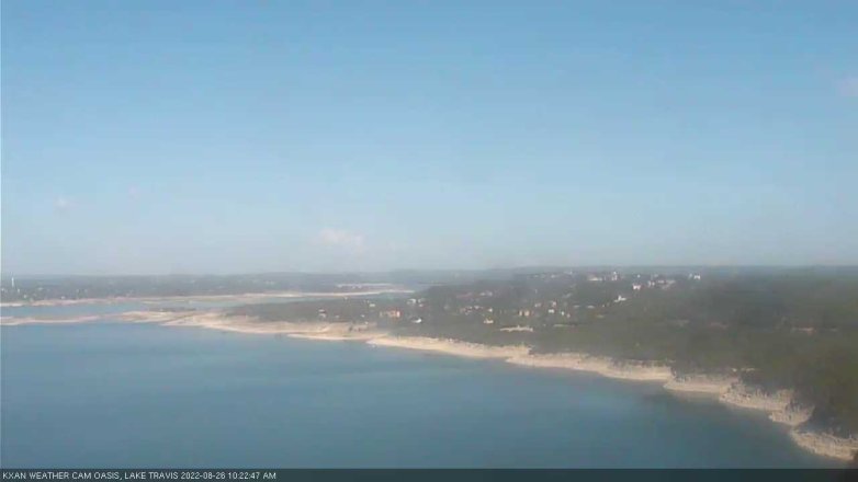 Lake Travis webcam, August 26, 2022 10:25 AM CT