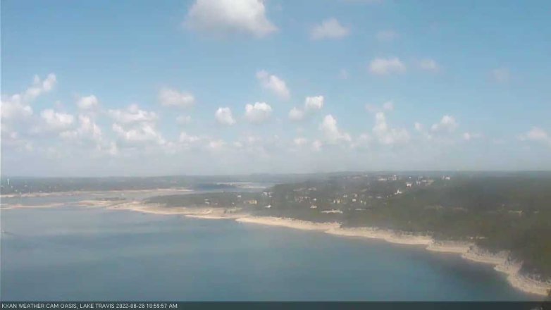 Lake Travis webcam, August 26, 2022 11:00 AM CT