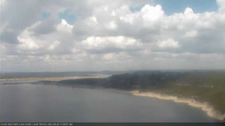 Lake Travis webcam, August 26, 2022 12:00 PM CT