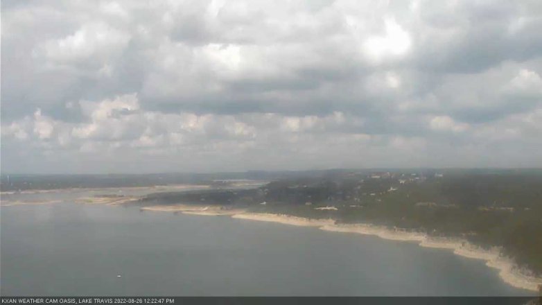 Lake Travis webcam, August 26, 2022 12:25 PM CT