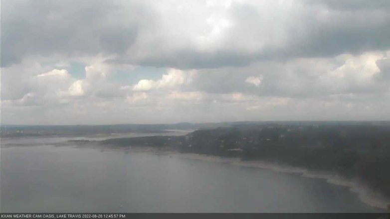 Lake Travis webcam, August 26, 2022 12:45 PM CT