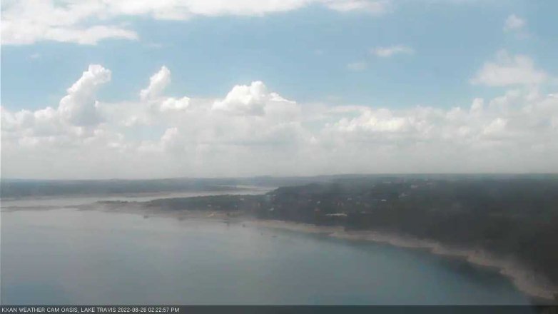 Lake Travis webcam, August 26, 2022 2:25 PM CT