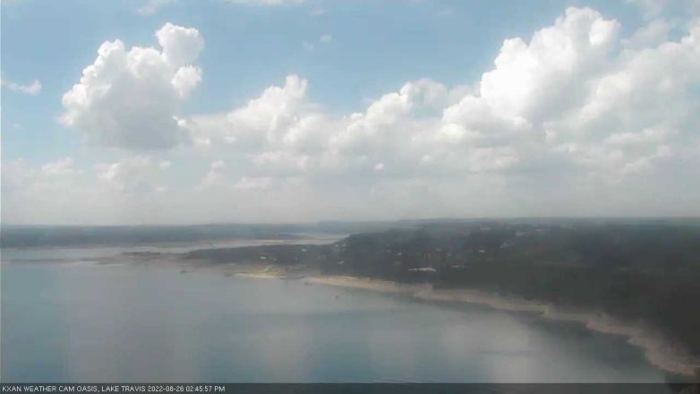 Lake Travis webcam, August 26, 2022 2:45 PM CT