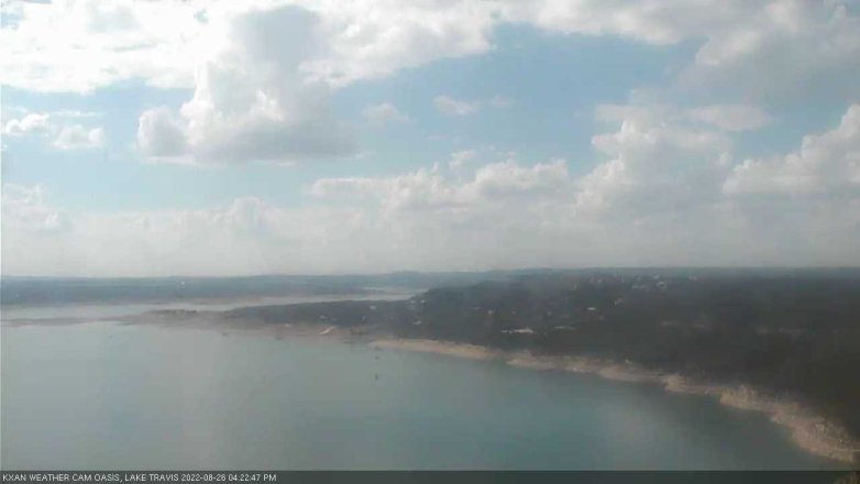 Lake Travis webcam, August 26, 2022 4:25 PM CT
