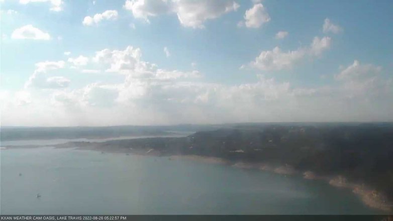 Lake Travis webcam, August 26, 2022 5:25 PM CT