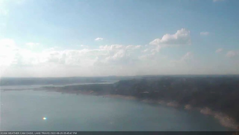 Lake Travis webcam, August 26, 2022 5:45 PM CT
