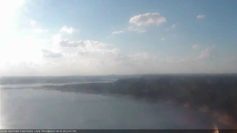 Lake Travis webcam, August 26, 2022 6:25 PM CT