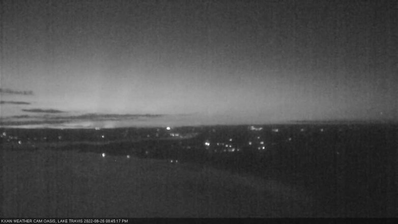 Lake Travis webcam, August 26, 2022 8:45 PM CT