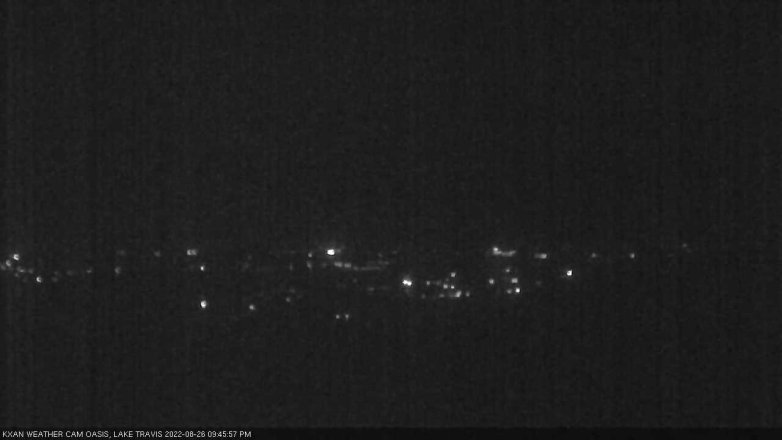 Lake Travis webcam, August 26, 2022 9:45 PM CT