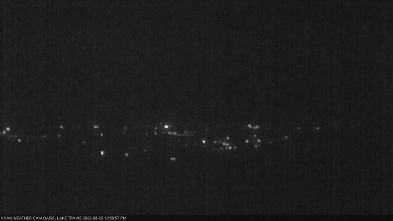 Lake Travis webcam, August 26, 2022 11:00 PM CT