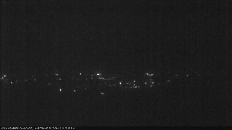 Lake Travis webcam, August 26, 2022 11:25 PM CT