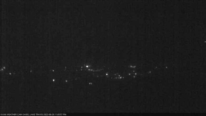 Lake Travis webcam, August 26, 2022 11:45 PM CT