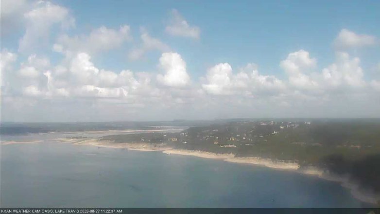 Lake Travis webcam, August 27, 2022 11:25 AM CT