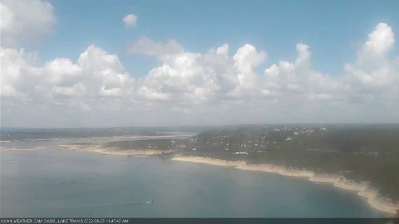 Lake Travis webcam, August 27, 2022 11:45 AM CT
