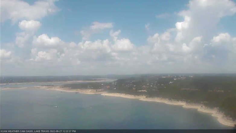 Lake Travis webcam, August 27, 2022 12:25 PM CT