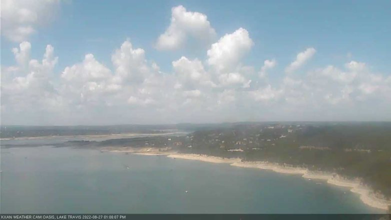 Lake Travis webcam, August 27, 2022 1:00 PM CT