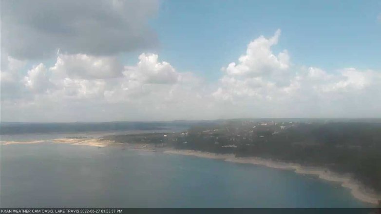 Lake Travis webcam, August 27, 2022 1:25 PM CT