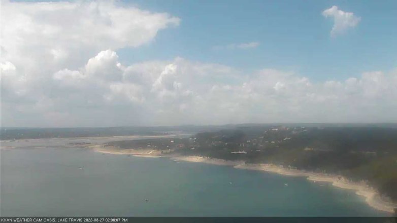 Lake Travis webcam, August 27, 2022 2:00 PM CT