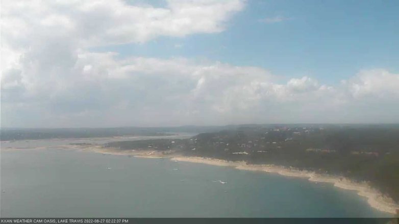 Lake Travis webcam, August 27, 2022 2:25 PM CT