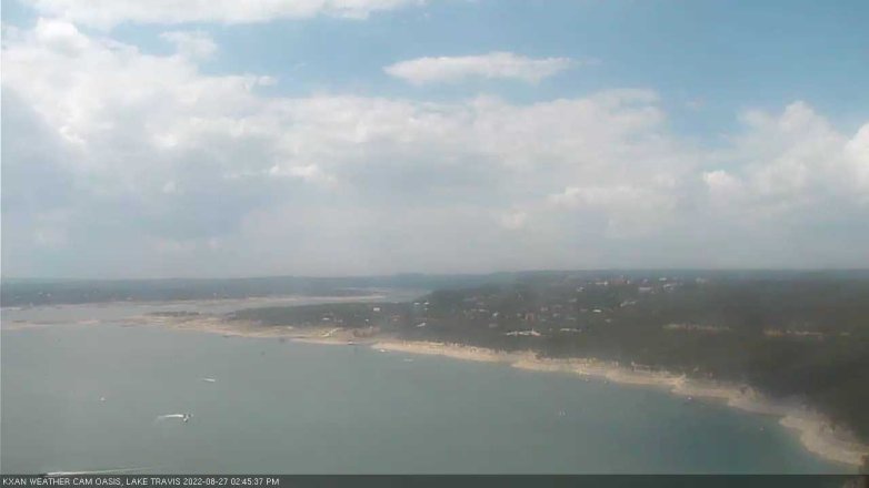 Lake Travis webcam, August 27, 2022 2:45 PM CT
