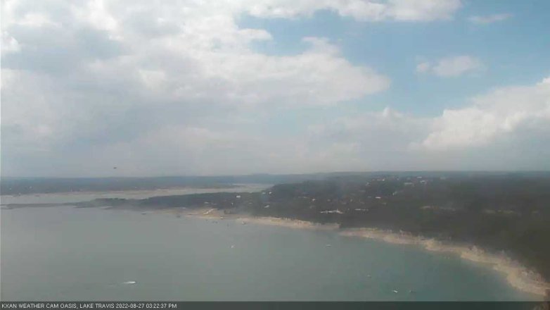 Lake Travis webcam, August 27, 2022 3:25 PM CT