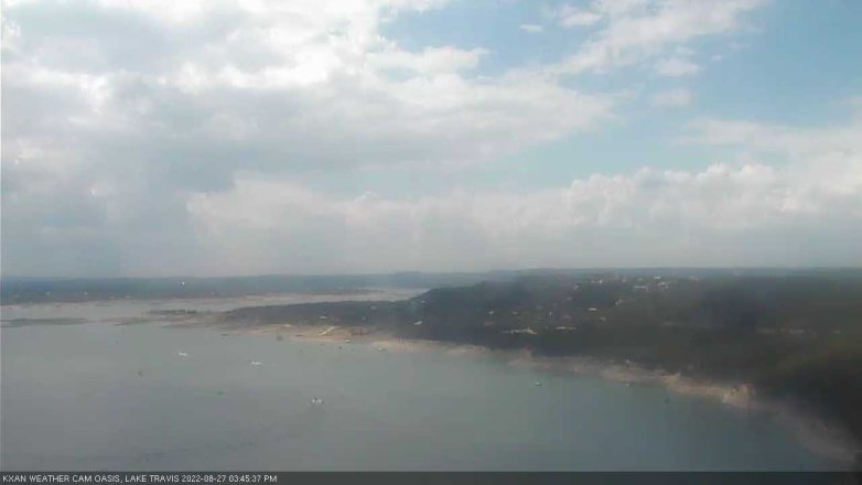 Lake Travis webcam, August 27, 2022 3:45 PM CT