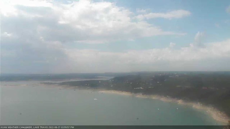 Lake Travis webcam, August 27, 2022 4:00 PM CT