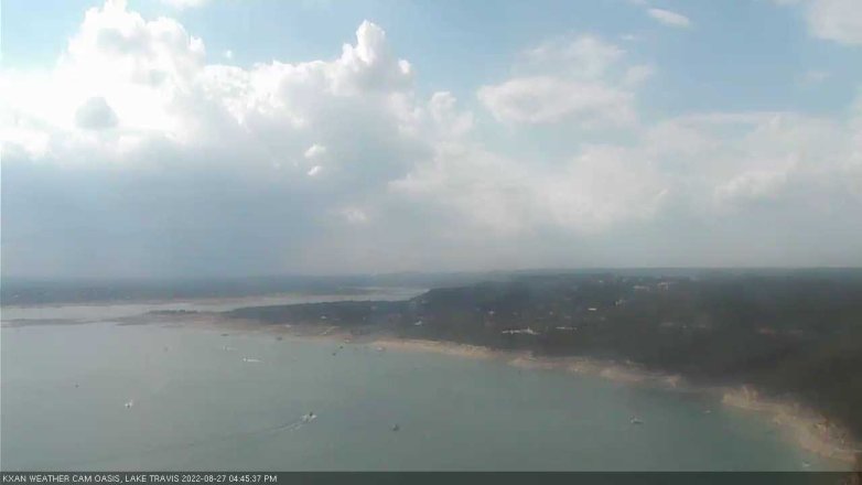 Lake Travis webcam, August 27, 2022 4:45 PM CT