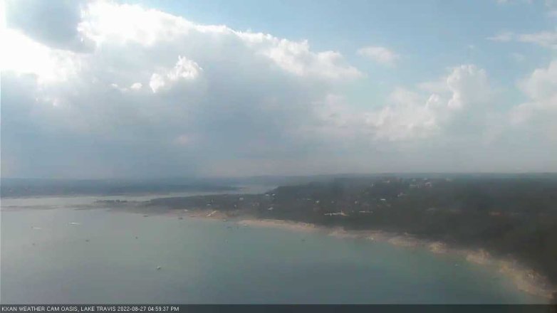 Lake Travis webcam, August 27, 2022 5:00 PM CT