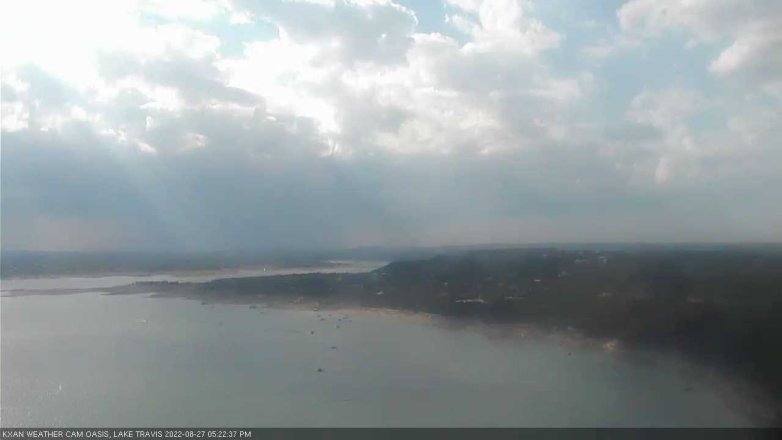 Lake Travis webcam, August 27, 2022 5:25 PM CT