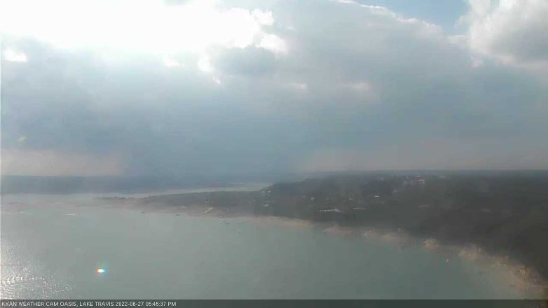 Lake Travis webcam, August 27, 2022 5:45 PM CT