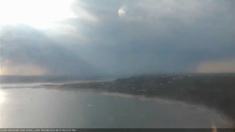 Lake Travis webcam, August 27, 2022 6:25 PM CT