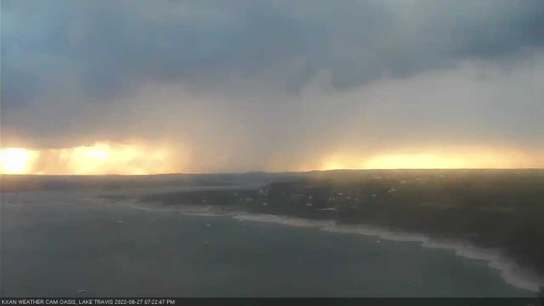 Lake Travis webcam, August 27, 2022 7:25 PM CT