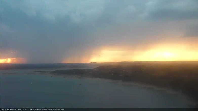 Lake Travis webcam, August 27, 2022 7:45 PM CT