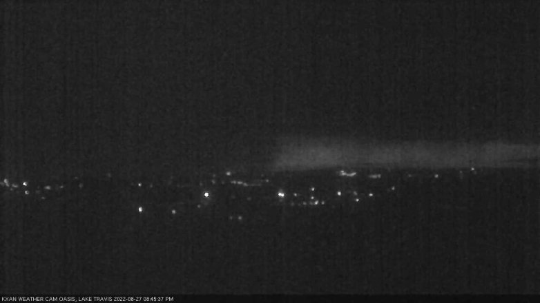 Lake Travis webcam, August 27, 2022 8:45 PM CT