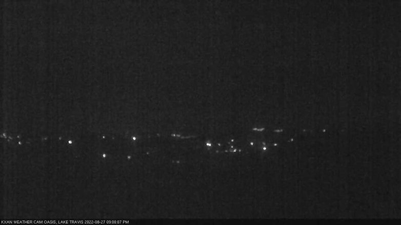 Lake Travis webcam, August 27, 2022 9:00 PM CT