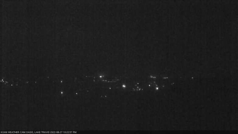 Lake Travis webcam, August 27, 2022 10:25 PM CT