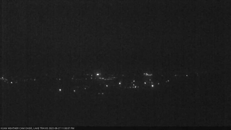 Lake Travis webcam, August 27, 2022 11:00 PM CT