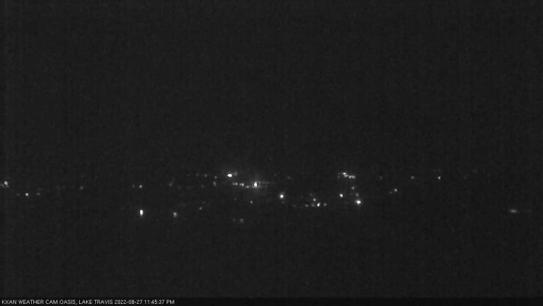 Lake Travis webcam, August 27, 2022 11:45 PM CT