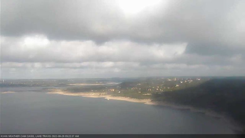 Lake Travis webcam, August 28, 2022 9:25 AM CT