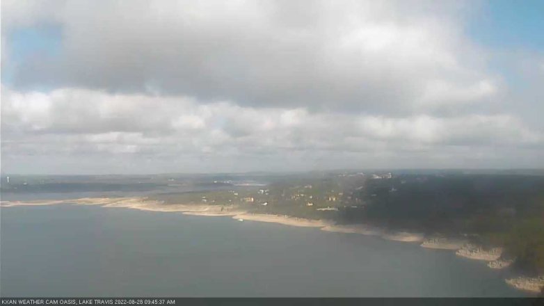 Lake Travis webcam, August 28, 2022 9:45 AM CT