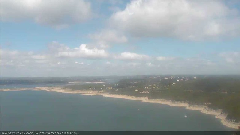 Lake Travis webcam, August 28, 2022 11:00 AM CT