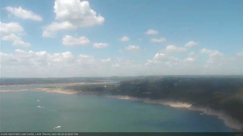Lake Travis webcam, August 28, 2022 2:00 PM CT
