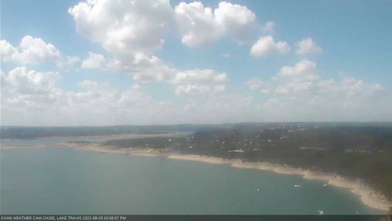 Lake Travis webcam, August 28, 2022 3:00 PM CT